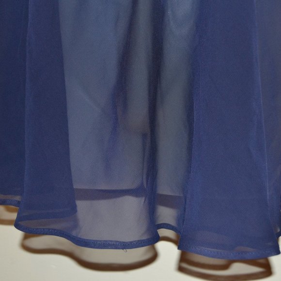 Victoria's Secret navy blue silk lingerie chemise Size XS EUC - Picture 4 of 9